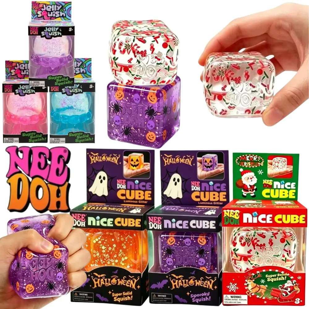 NeeDoh Halloween Christmas Gifts Such As Spiders and Pumpkins. Sensory Toys for Relieving Stress. Soft Decompression Toys