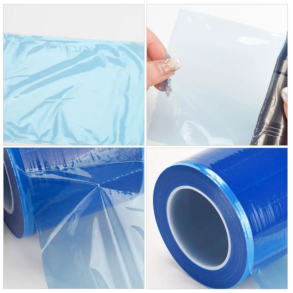 

1200 Sheets Disposable Protective Film for Tattoo Machines Blue Plastic Isolation Diaphragm Waterproof MoistureProof HighQuality
