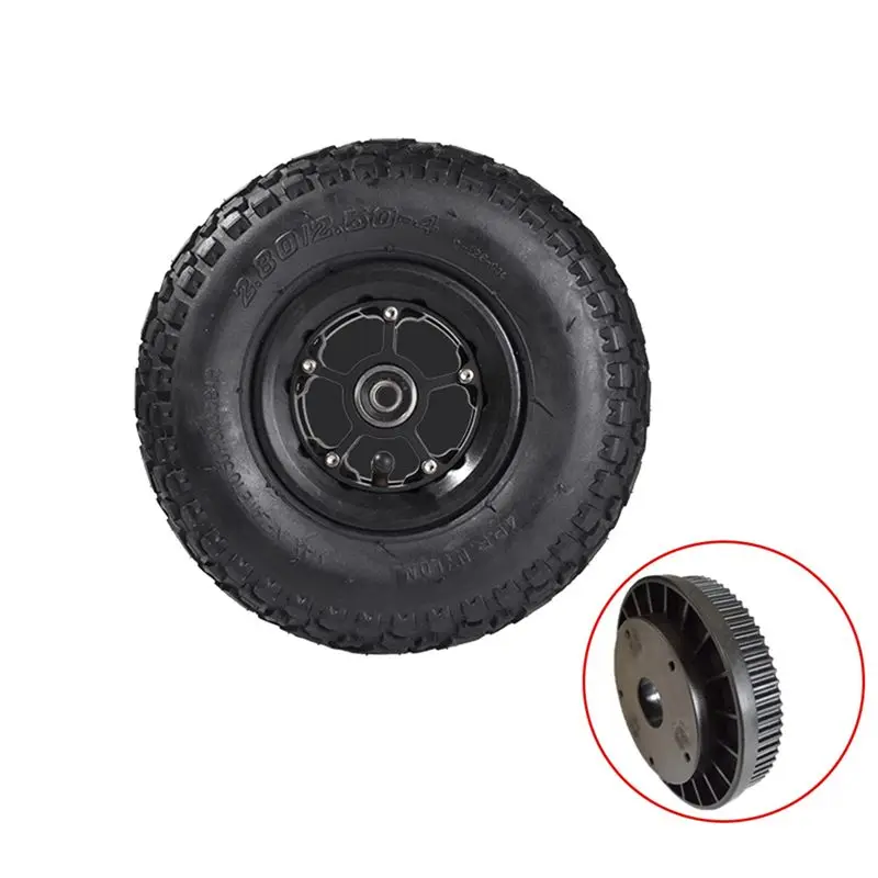 A09E-9 Inch Pneumatic Tires For Electric Skateboard Damping Cross Country Skateboard Tubeless Tyre Parts Rear Wheel