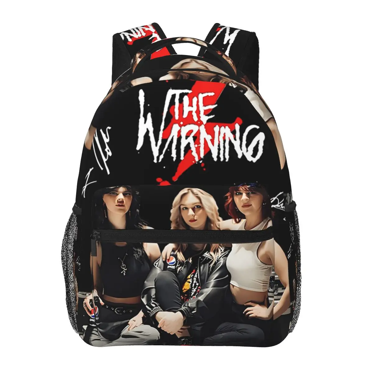 The Warning Rock Band Student Backpack School Bag Hiking Travel Daypack for Men Women Fashion Bookbag Shoulder Bags