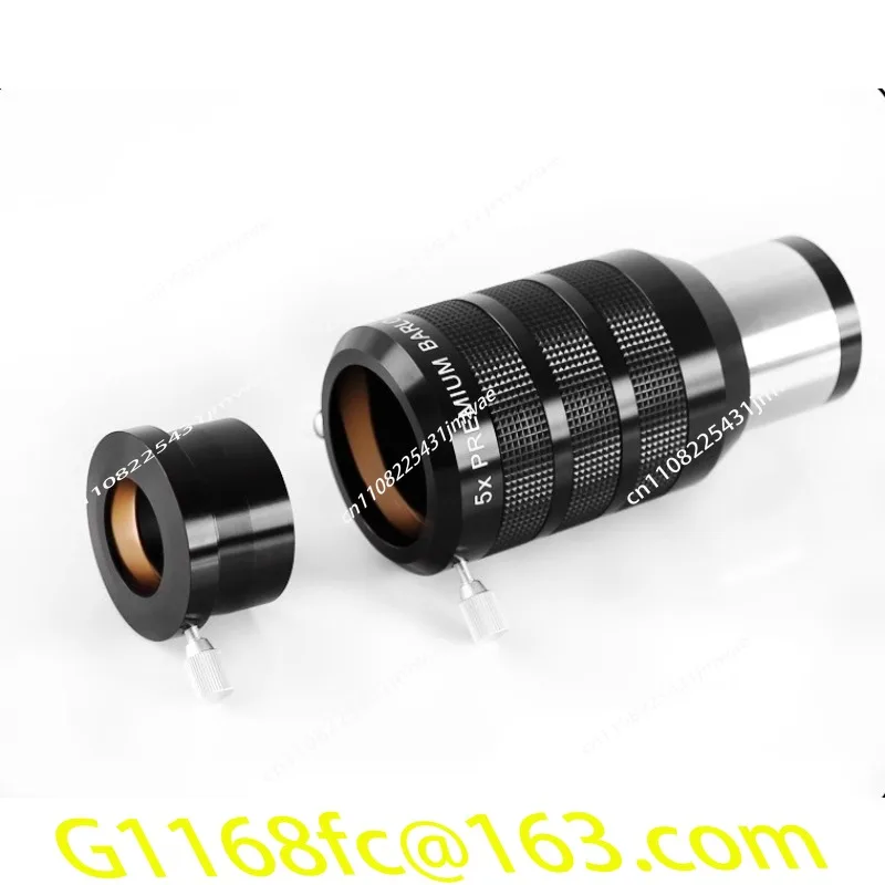Achromatic 2X 5X Magnifying Glass 2-inch Barlow Mirror Advanced Achromatic Magnifying Glass