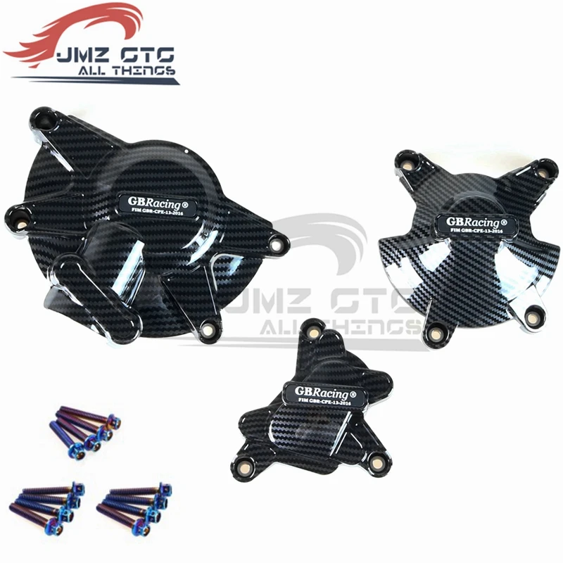 Motorcycles Engine Cover Carbon fiber appearance  Protector Set Case FOR YAMAHA R1 2009 2010 2011 2012 2013 2014