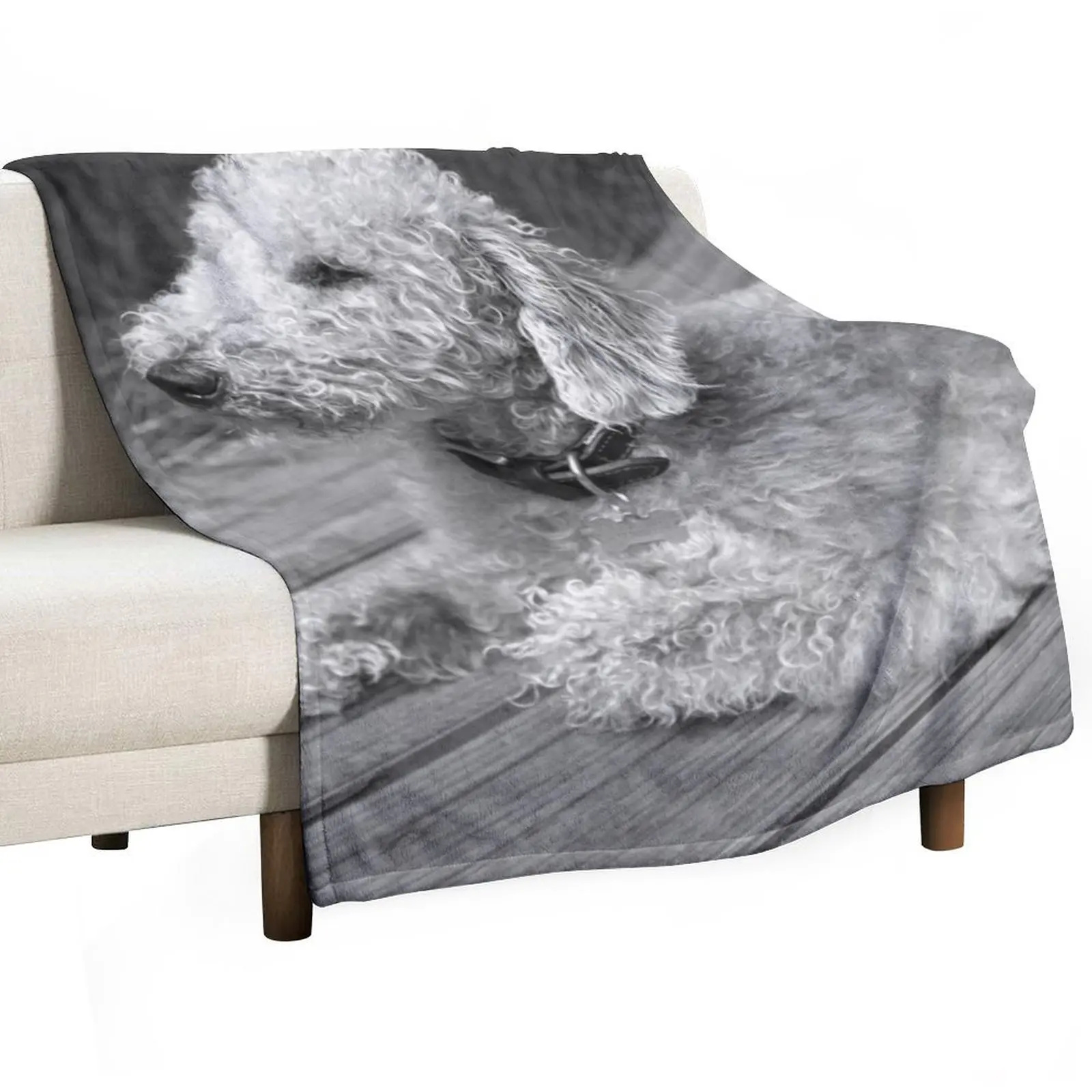 

Bedlington Terrier Photo Throw Blanket Thermal for babies Kid'S Blankets