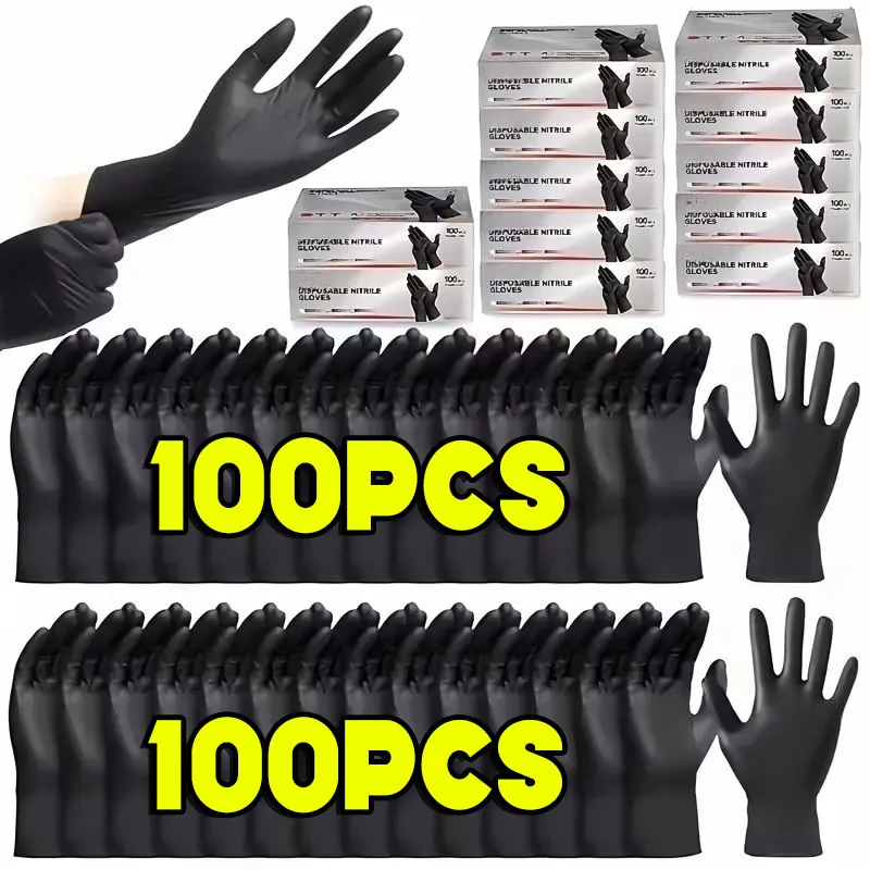 Einweghandschuhe Nitrilhandschuhe Unverzichtbar für die Haushaltsreinigung Puderfrei und Latexfrei Nicht-allergen Geeignet