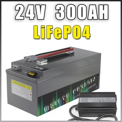 24V 200AH 300AH LiFePO4 Battery Bluetooth BMS For RV Boat Off-Road Off-grid Golf Car Solar Storage 24V Battery