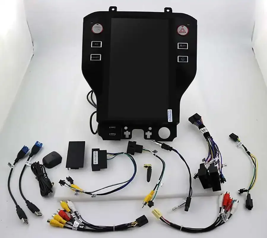 11.8 "لسيارة فورد موستانج 2015 2016 2017 2018 2019 2020 1 Din شاشة بلوتوث راديو السيارة أندرويد مشغل وسائط متعددة وحدة رأس ستيريو