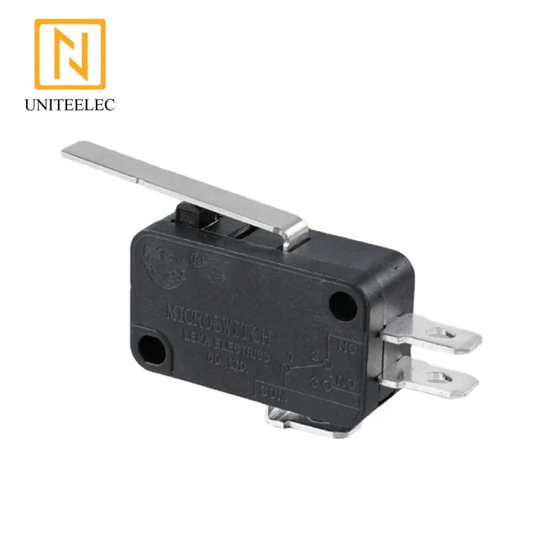 Uniteelec 5Pcs/Lot Lema KW7-1 3A  straight lever snap action micro switch t105 for auto electronic CE