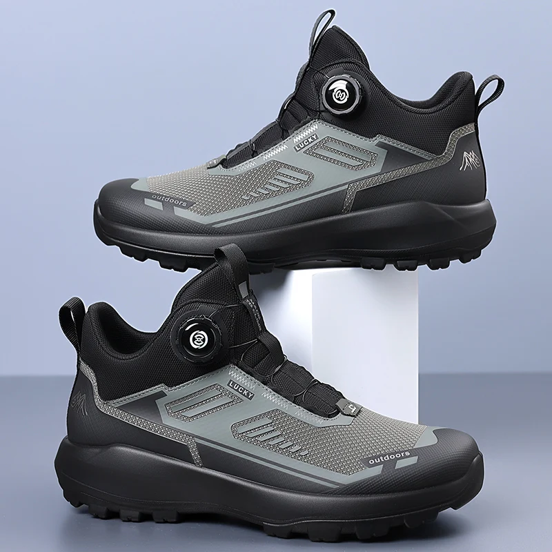 Men's Hiking Shoes Waterproof Wear-resistant Sports Camping Climbing Shoes Outdoor Trekking Tourism Shoe Fishing Hunting Boots