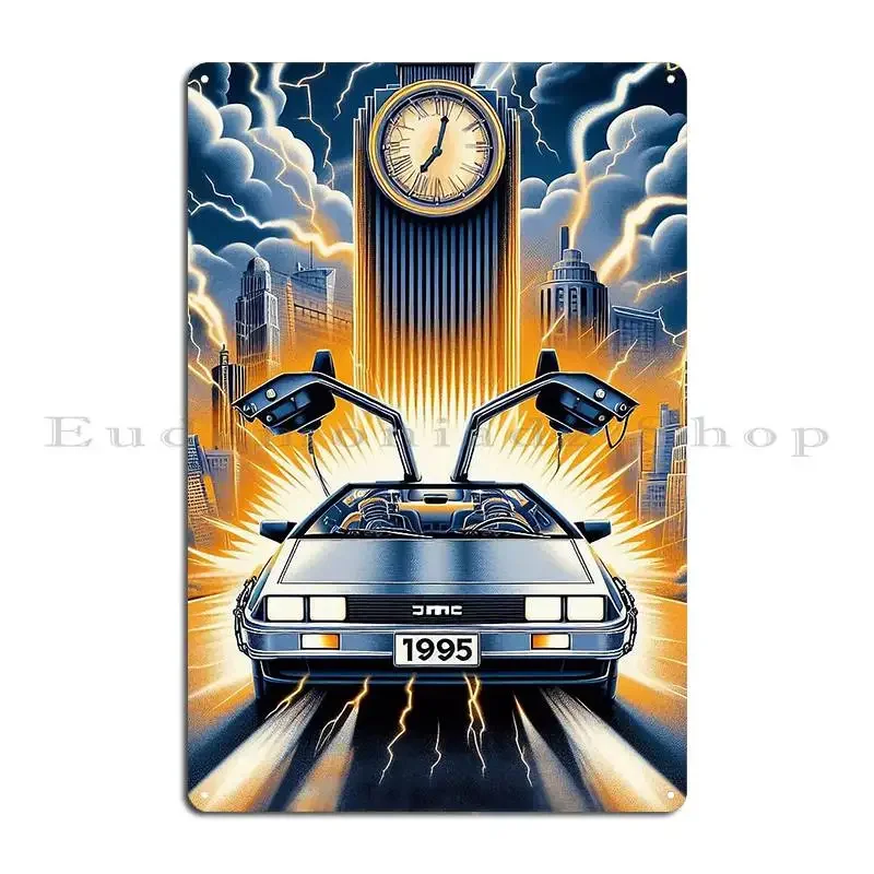 Back To The Future 1995 Metal Signs Printing Iron Club Vintage Pub Tin Sign Poster