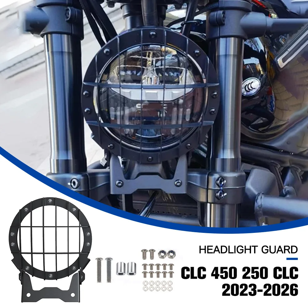 

ДЛЯ CFMOTO CLC 450 250 CL-C 2023-2024-2025-2026 аксессуары для мотоциклов T5-5754 алюминиевая защита фар сетчатая решетка протектор