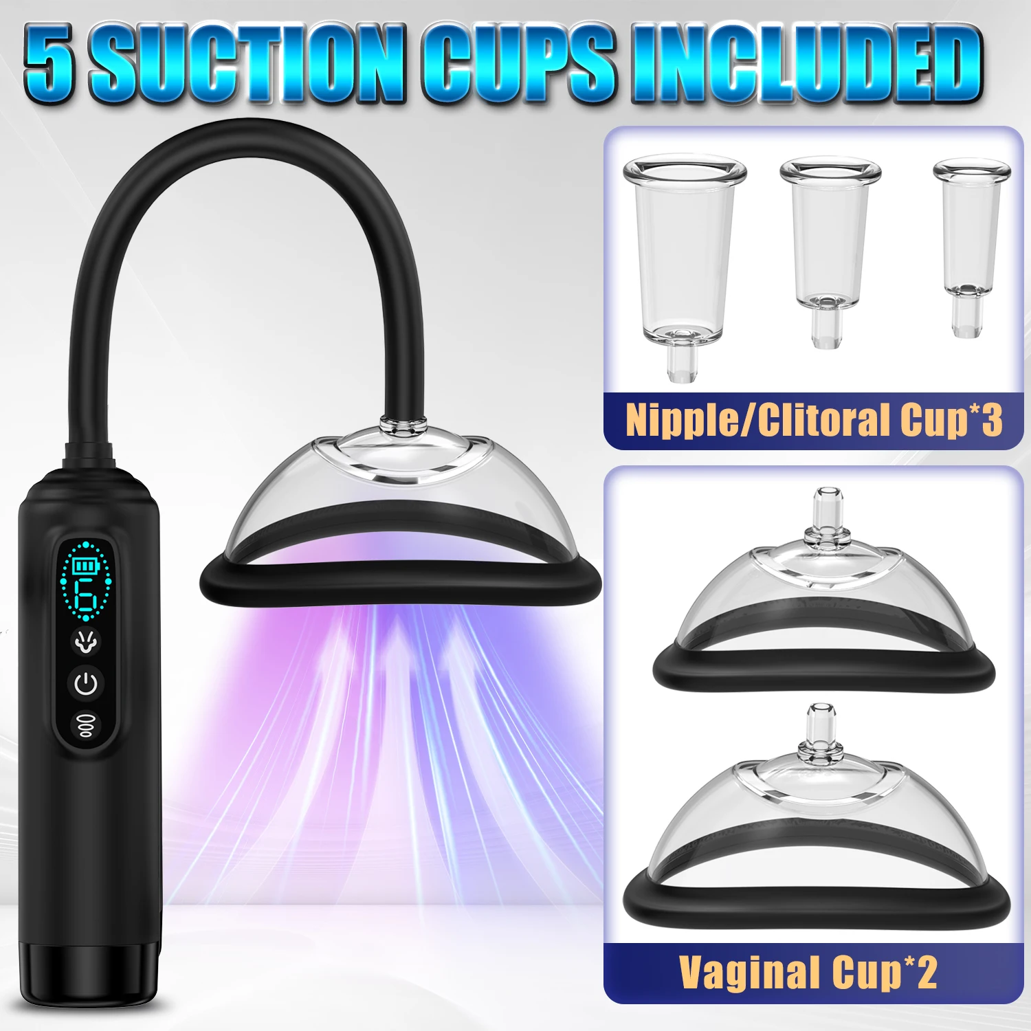 Pussy Pump Vibrator Sucking Toys BDSM Electric Vacuum Suck Vagina Sex Pump 7 Suction Female Sex Toy Clit Nipple Sucker for Women view 2