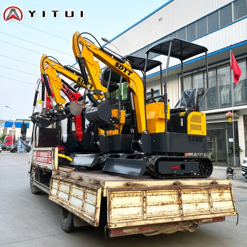 Miniescavadeira portátil de 1,2 toneladas (personalizada) Escavadeira rastreada para colocação de tubos de renovação interna em países da UE