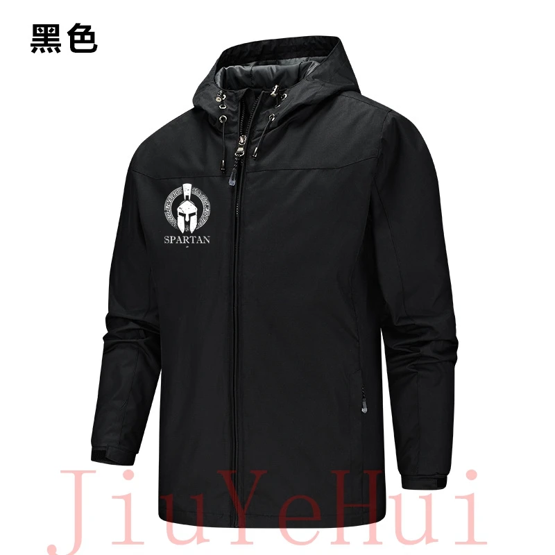 Ancient Greeks Spartans Helm Warrior Waterproof Jacket Spartaned Waterproof Outdoor Hooded Coat Sports Thin Outwear