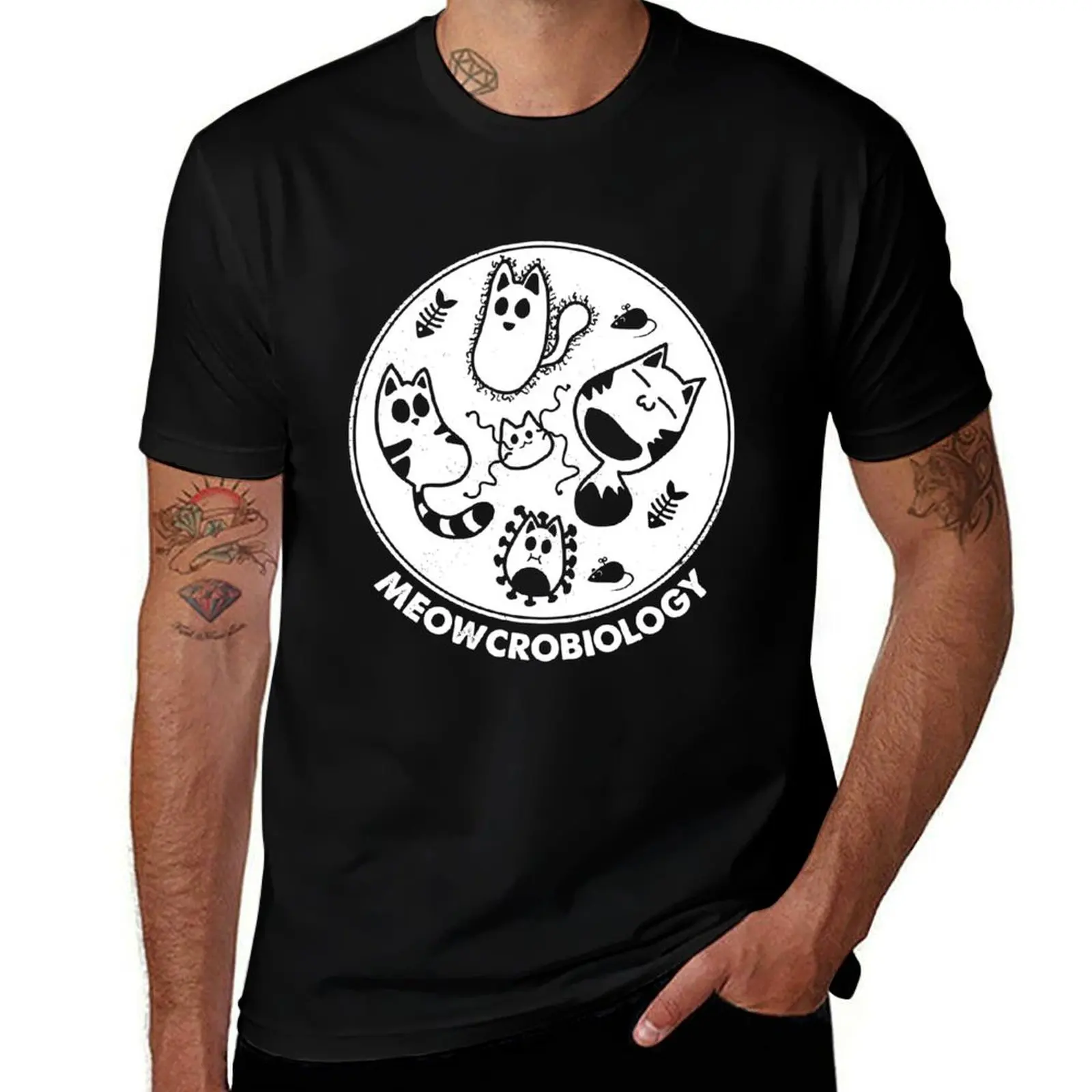 

Meowcrobiology T-Shirt t shirt personalised cotton tshirt 100% T-Shirt
