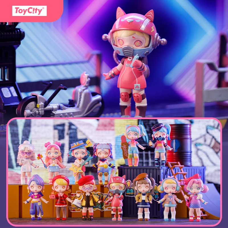 Toycity Laura Theme "Full Time Trendsetter" سلسلة الاتجاه صندوق أعمى مجموعة اللعب الأصلي عمل الشكل صندوق غامض عشوائي Gif