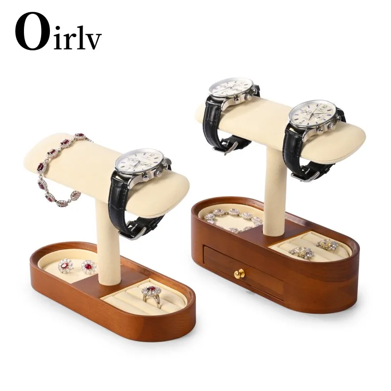 Oirlv Single Jewelry T-bar Bracelet Necklace Bangle Watch Display Shelf Stand Hair Band Holder Organizer Rack High Quality Chain