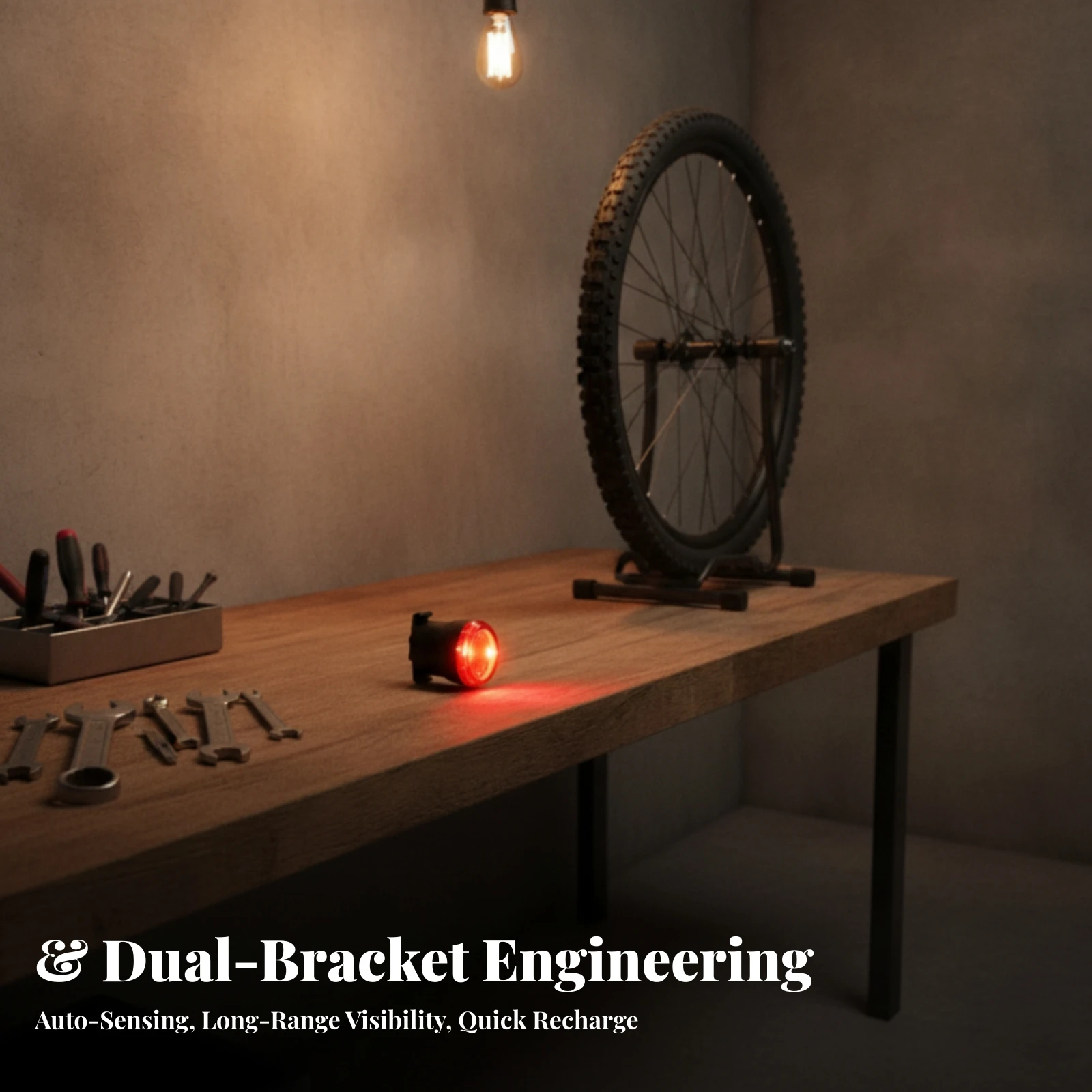 Bike Tail Light with Mounting Bracket Easy to Install Bike Rear Light Taillight Sleek Long Battery Life for Cyclists