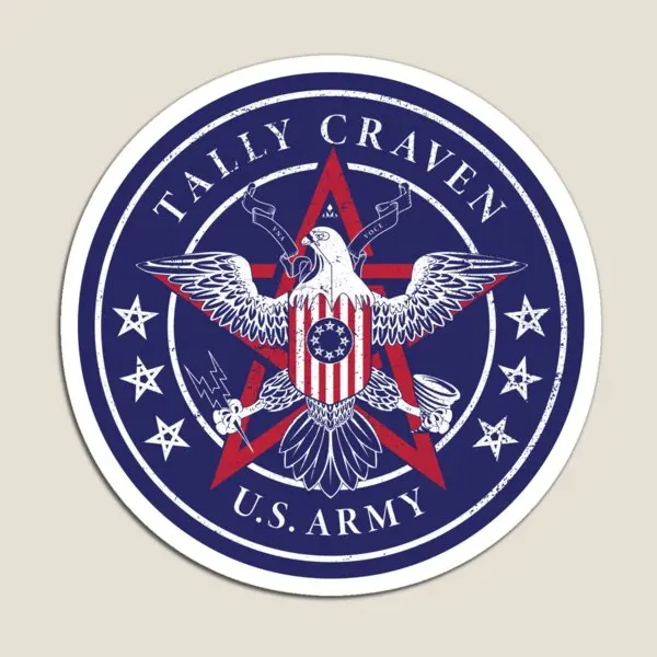 Tally Craven U S Army Emblem  Magnet Stickers Kids Holder for Fridge Organizer Children Magnetic Toy Funny Colorful Decor Cute