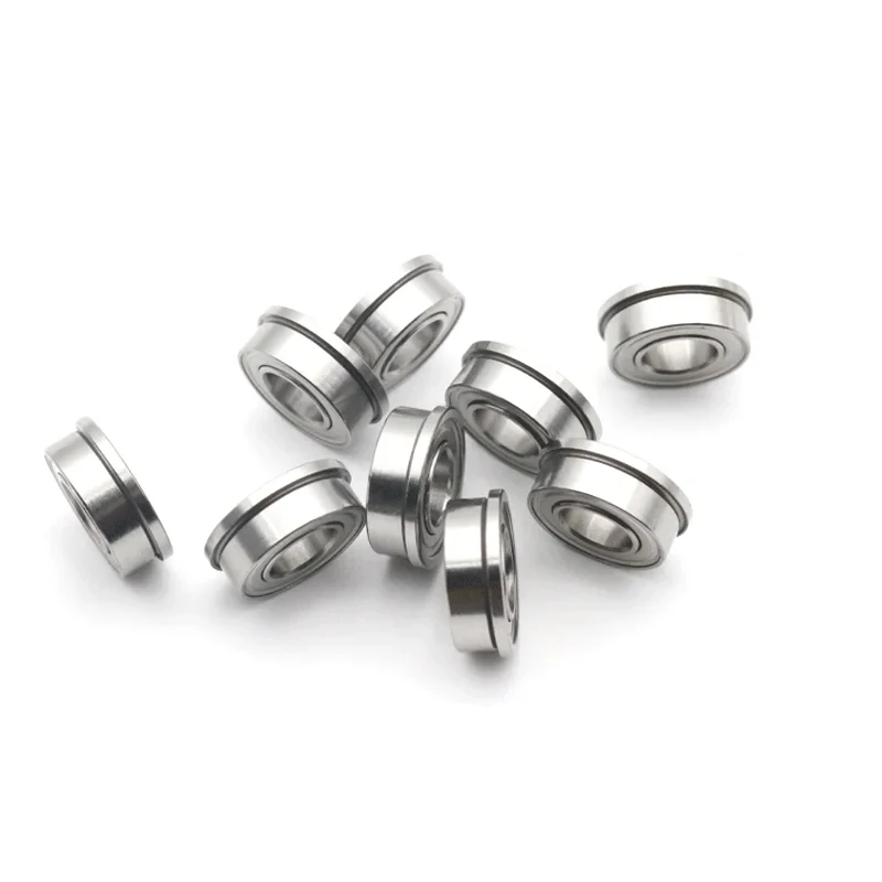 10Pcs MF52 MF62 MF63 MF74 MF83 Miniature Flange Thin Wall Deep Groove Ball Radial Bearing
