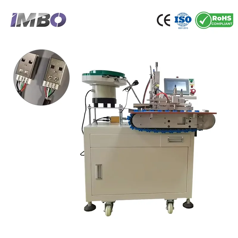 Industrial USB Cable Soldering Equipment Data Cable Production Machinery Cable Welding Wire Soldering Processing Device