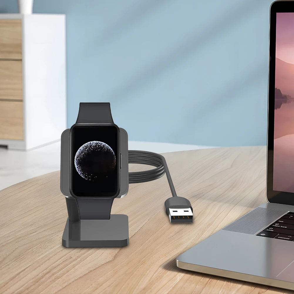 1-5 قطعة شاحن مهد صغير ساعة ذكية حامل شحن 5 فولت 1A 100 سنتيمتر طول لسامسونج Gaylaxy Fit3 R390 #4