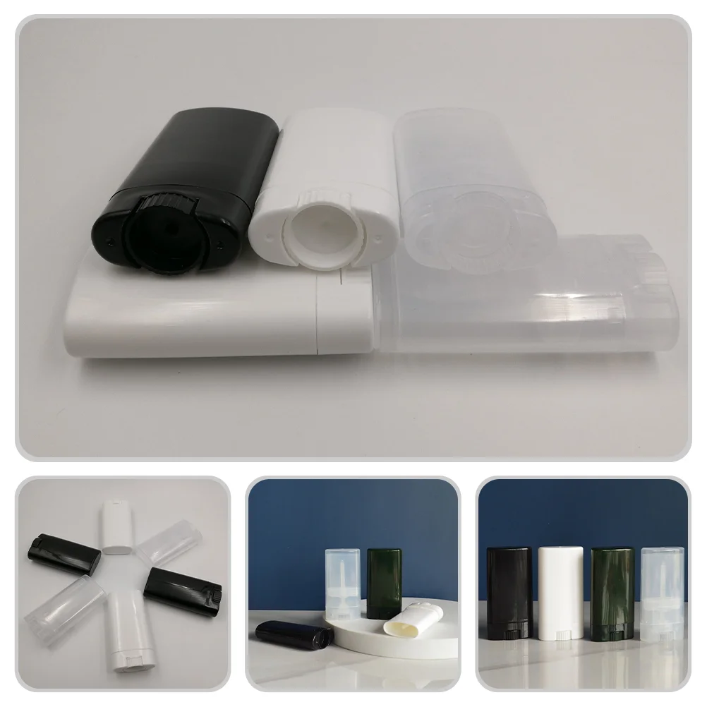 

6 Pcs Vial Lipsticks Containers Empty Plastic Tubes Travel Size Lightweight Portable Reusable Refillable