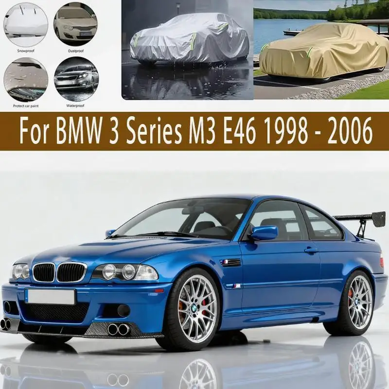

Для наружной защиты полной для BMW 3 серии M3 E46 1998-2006 водонепроницаемые пылезащитные автомобильные чехлы
