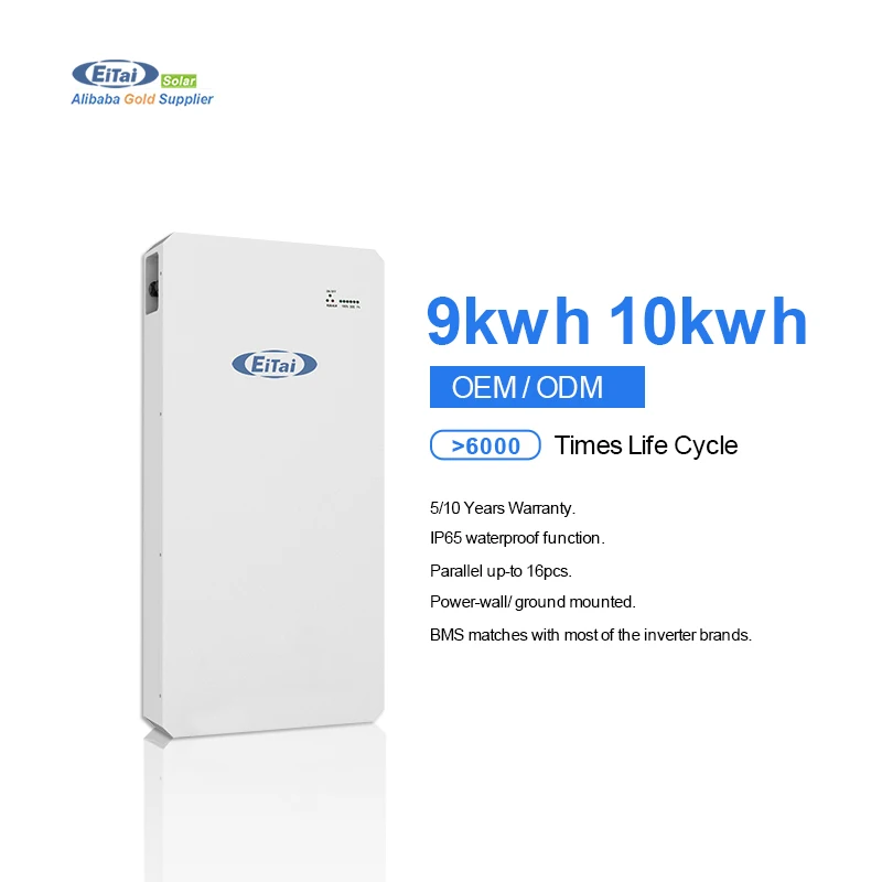 

EITAI 48V 51.2V 200Ah 314Ah LiFePo4 Lithium Ion Battery Rack Mounted 10KWh Household Solar Battery Energy Storage Unit