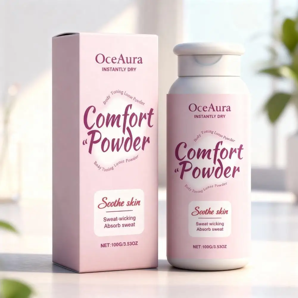 Comfort Powder All Over Body Powder Sweat Wicking Odor Resistant Chafing Prevention Talc-Free Dry Comfort for Women & Men