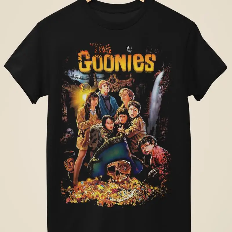 

The Goonies Movie Poster Inspired Black T Shirt