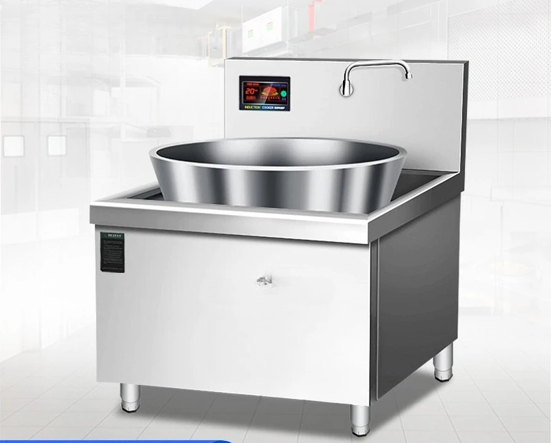 Commercial electric stove high power beef and mutton soup pot kitchen bell mouth large boiler