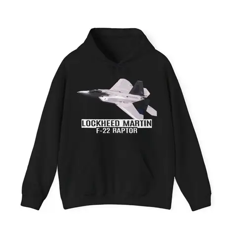 2025 Autumn and Winter New F-22 Raptor Fighter Jet Hoodie Fighter Military Fighter Aircraft Hoodie Unisex Cotton Hoodie