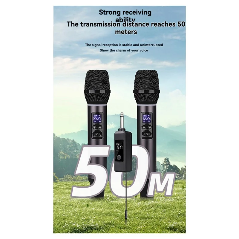 

2.4G Handheld Microphone Performance Microphone For Karaoke Live Party Show Meeting-AT20