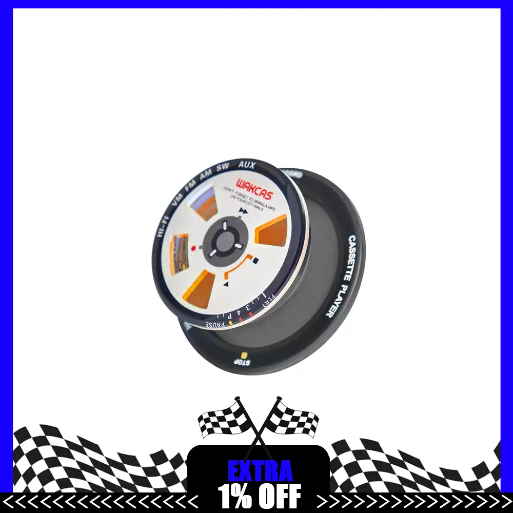 WAKCAS mobile phone bracket Rotating magnetic suction Top PVC- tape drive Stereo button modeling strong magnetic attraction