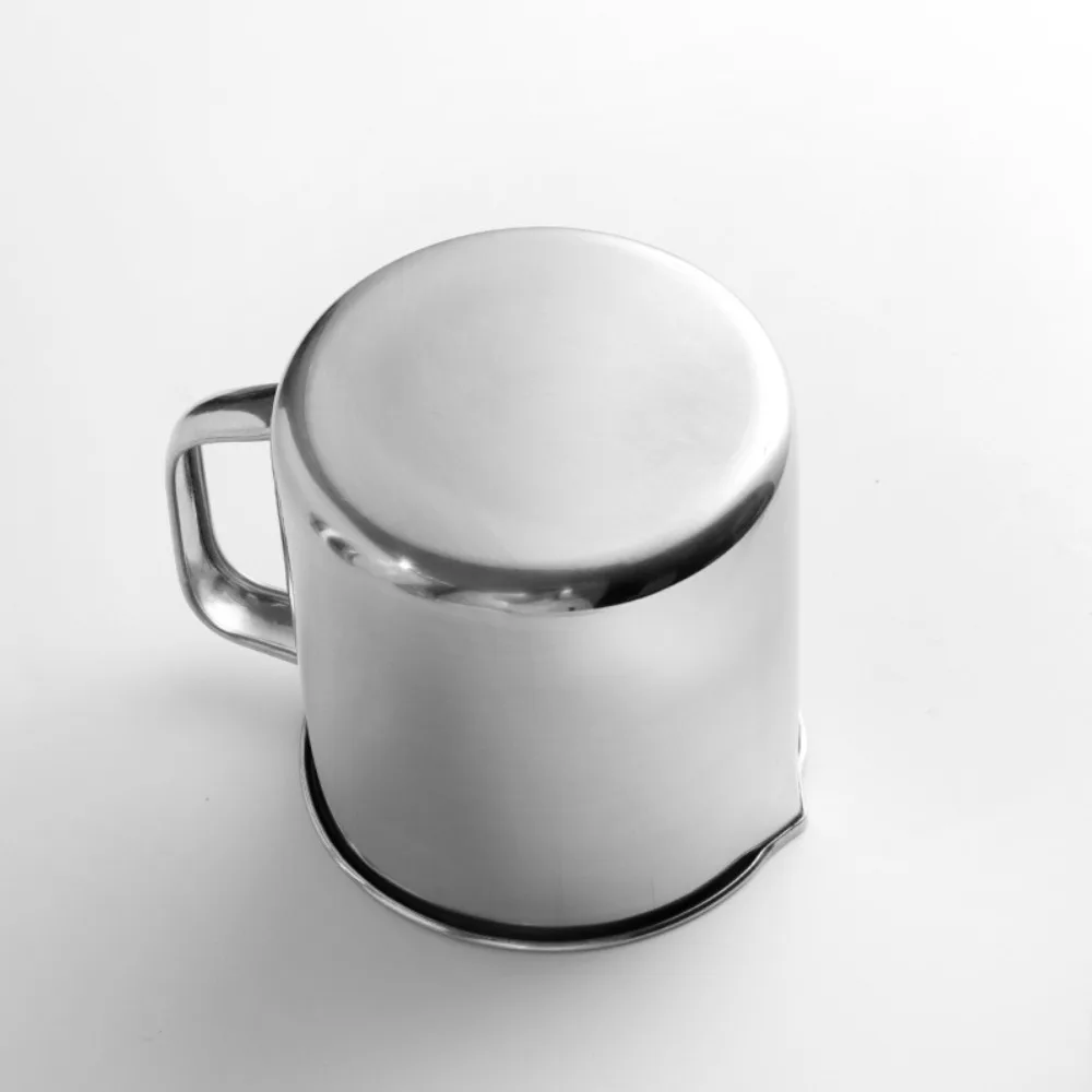 Scaled Stainless Steel Measuring Cup 500/1000/2000ml Handle Educational Equipment Cup Large Capacity Reusable Coffee Milk Tank