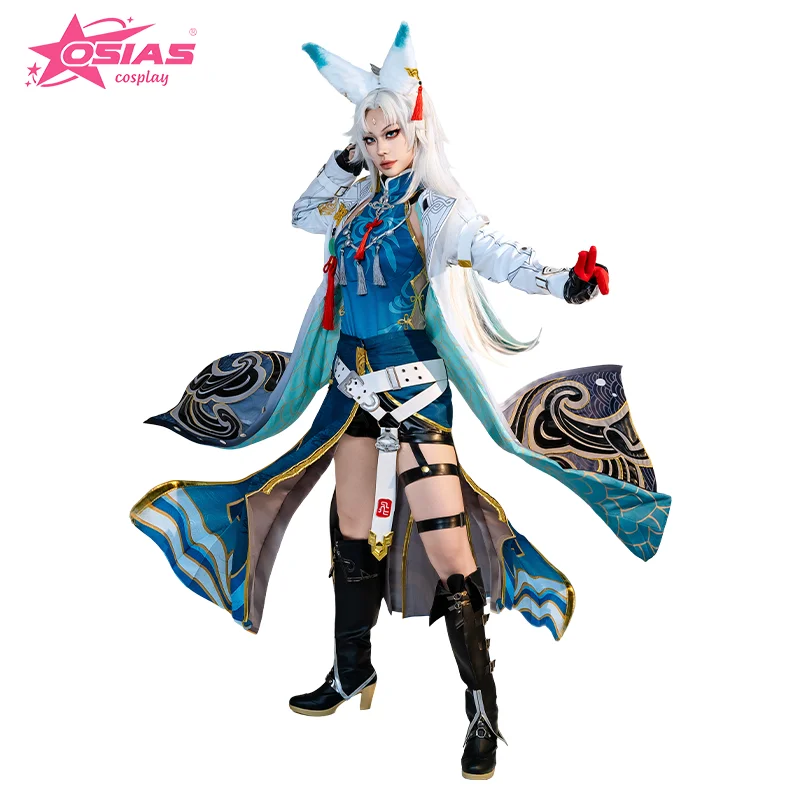 

OSIAS Feixiao Cosplay Costume Set Feixiao wig Feixiao shoes Honkai: Star Rail