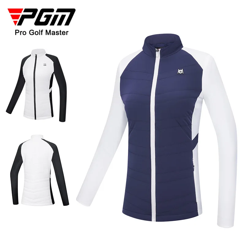 

PGM Golf Women's Jacket Warm and Cold-proof Jacket Color-blocking Simple Fashion Sportswear YF514