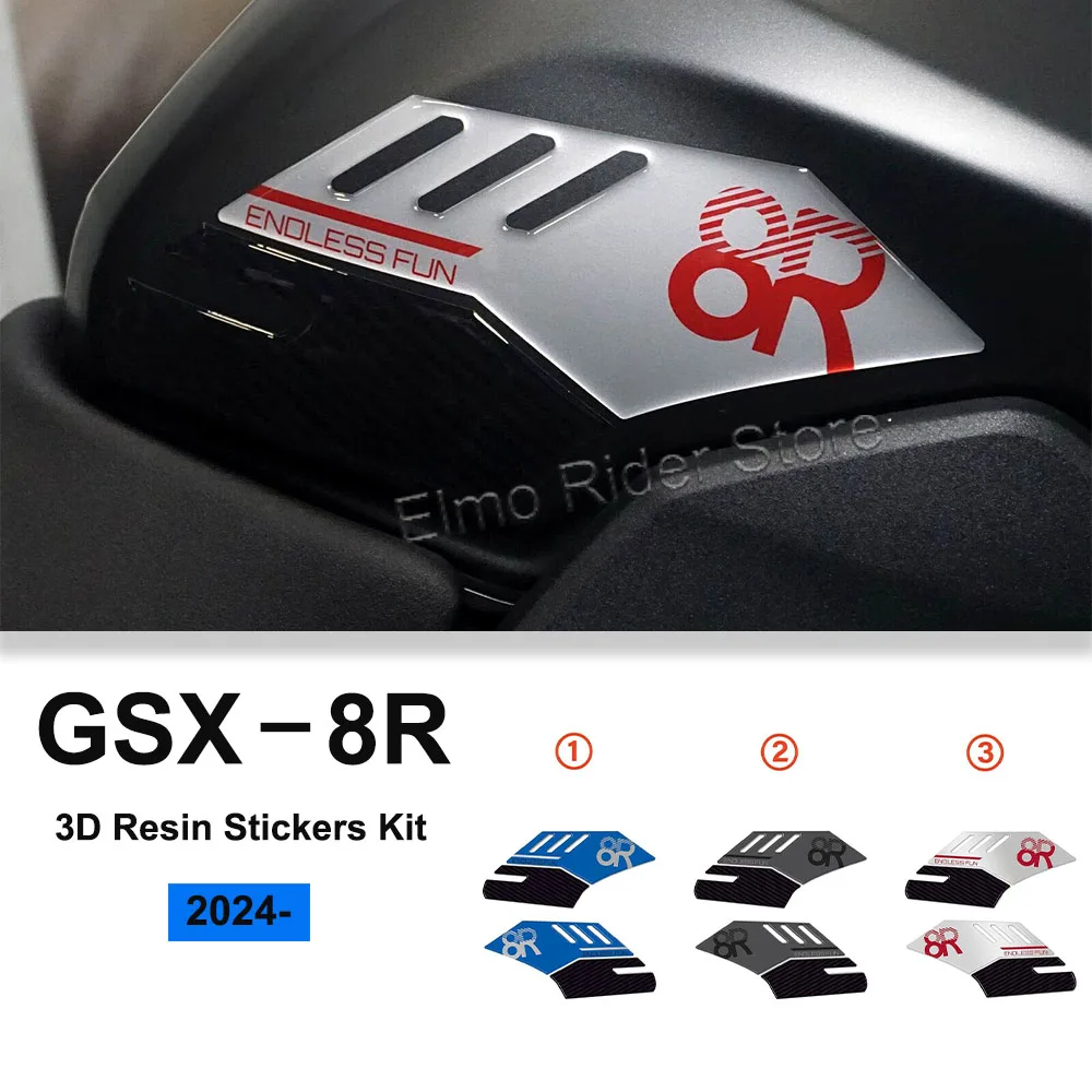 

Motorcycle 3D Resin Protection Stickers Kit Waterproof Anti-scratch Protector for Suzuki GSX 8R 2024