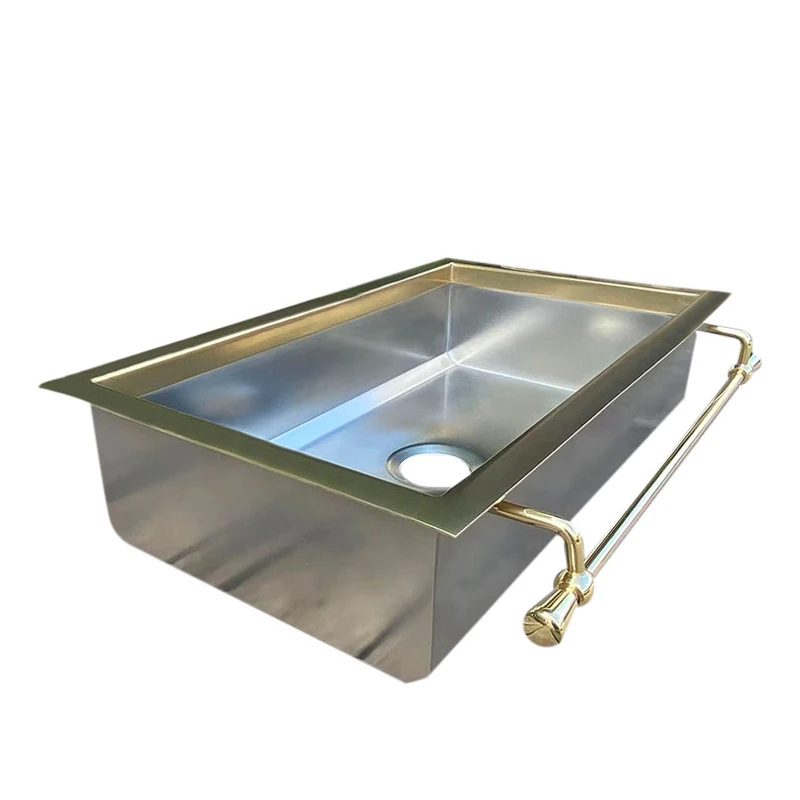 Imagem -02 - Handmade Brass Finish Kitchen Sink com Toalha Bar Farmhouse Acessórios 33