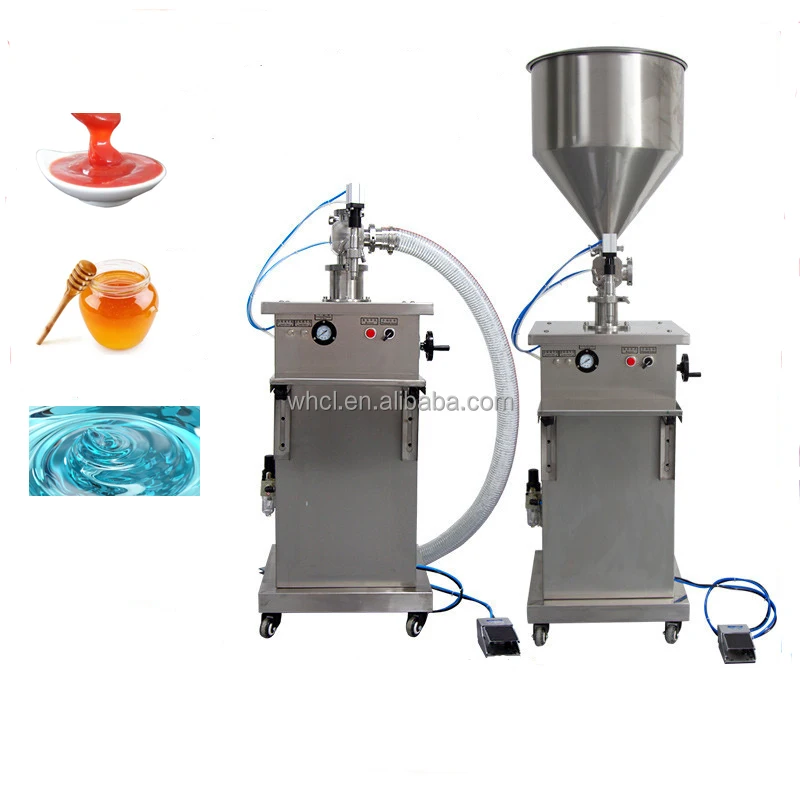 

Semi-auto 250ML Peanut Butter Pneumatic Liquid Sauce Ketchup Honey Thick Paste Cream Soap Shampoo Bottle Filling Pump Machine