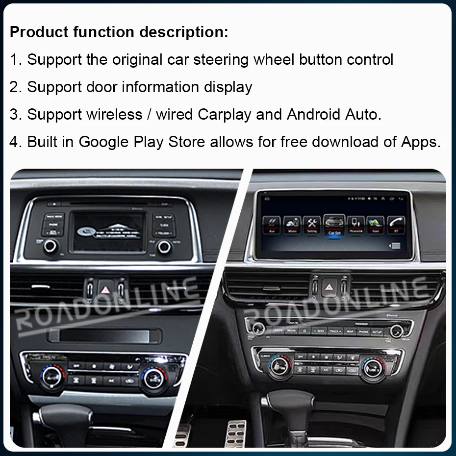 Per KIA K5 Optima 2016-2019 10.25 pollici 1920*720 Android 12 Octa Core Car GPS Android Auto Stereo Radio lettore multimediale CarPlay