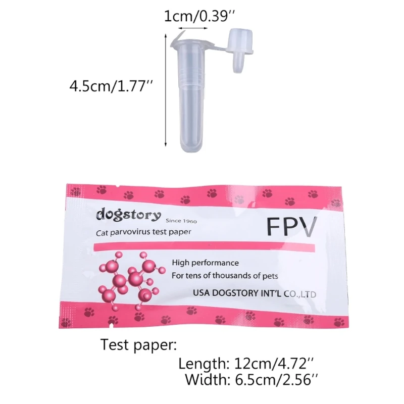 for Cat Parvoviruses Tester for Cat Test Paper Pet Kitten for Health Detection Test Strip For Feline Panleukopenia