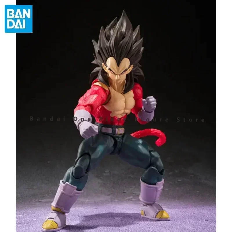 In Stock Original SHF Bandai Dragon Ball GT Super Saiyan 4 Vegeta Goku SS4 Action Figure ภาพเคลื่อนไหว ToyGift รุ่นสะสมงานอดิเรก