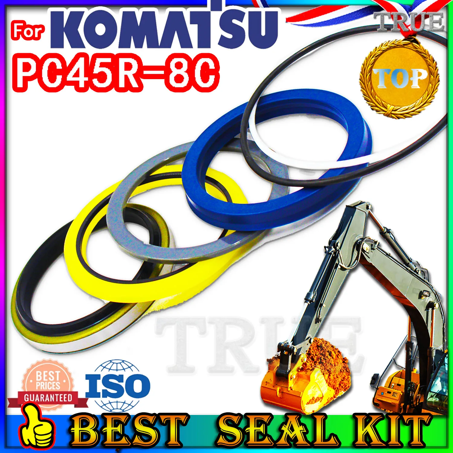 

For KOMATSU PC45R-8C Oil Seal Repair Kit Boom Arm Bucket Excavator Hydraulic Cylinder PC45R 8C Nok Washer Skf Service Track Tool