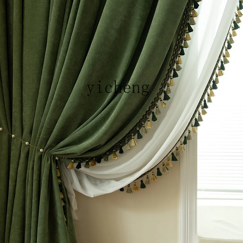 

QZT Curtains for Bedroom and Living Room, Elegant Large Villa Room