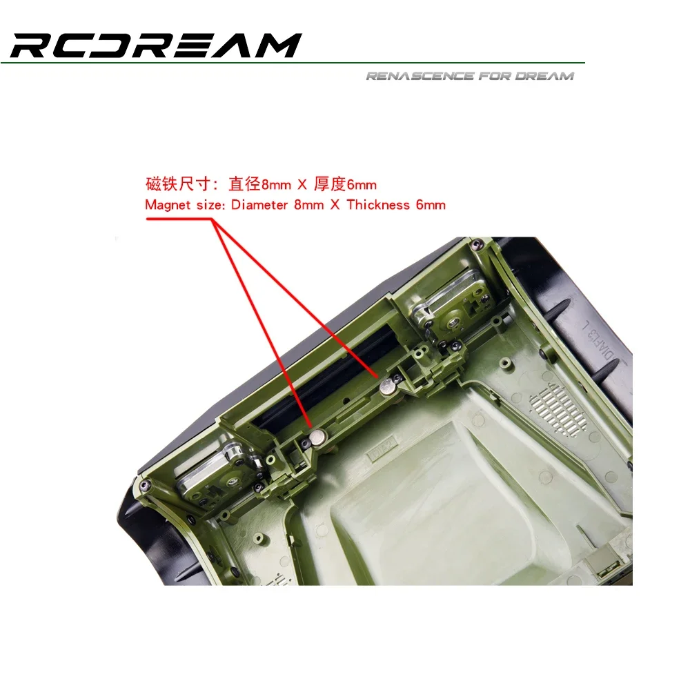 Magnesy z kapturem RCDream dla osłona na maskę z dziką obrońcą, części opcji/otwieranie i zamykanie magnetyczny do ssania TRX4 # D1A2-M