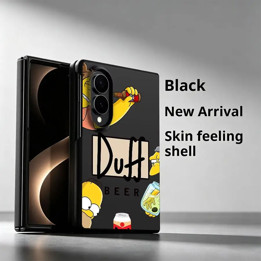 Cartoon The Simpson Case for Samsung Galaxy ZFold Wide Z Fold8 Wide ZFold8 Z Fold 8 Luxury Phone Cover