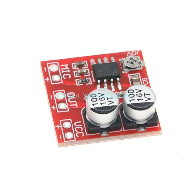 462D LM386 Electret Microphone Amplifier Board 20-200X Adjustable Gains For Music Enhancement Voice Recording Project