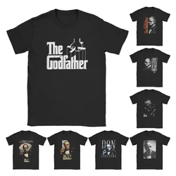 Godfather Original Title Logo T-Shirts for Men Movie American Novelty Pure Cotton Tee Round Collar Short Sleeve T Shirts Summer