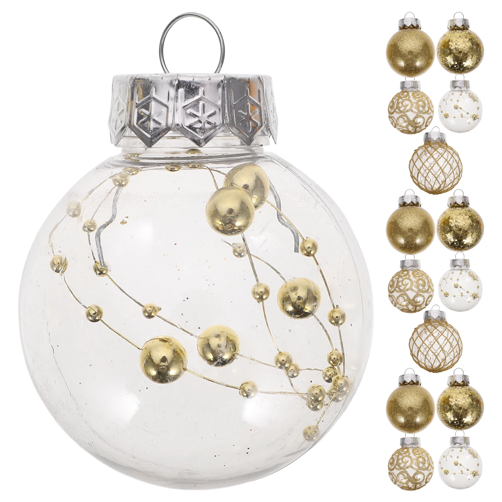 

30 Pcs Christmas Ball Decorations Tree Glittering Ornaments for Decorative Pendants